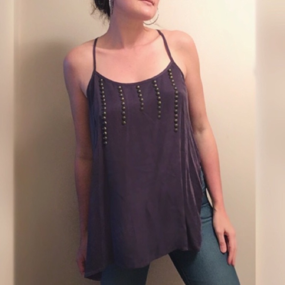 Bar III✨NWOT✨ Embellished Hi-Low camisole 💕